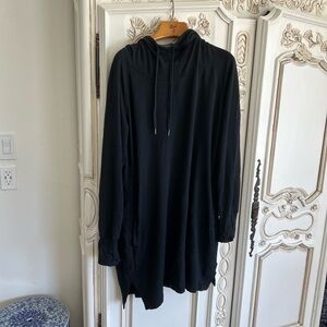Summer weight Athleta black sweatshirt dress xl